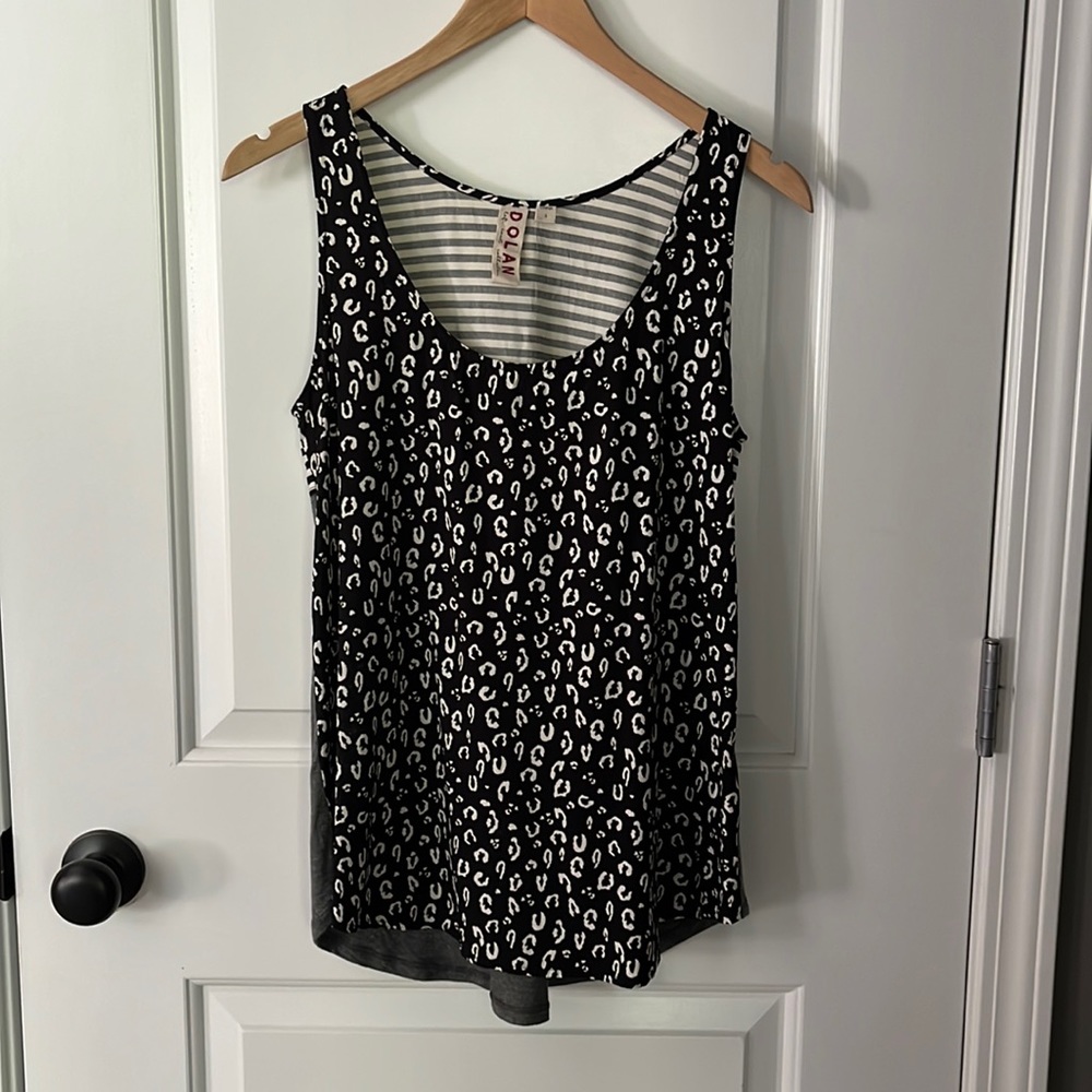 NWOT dolan mixed media tunic top
